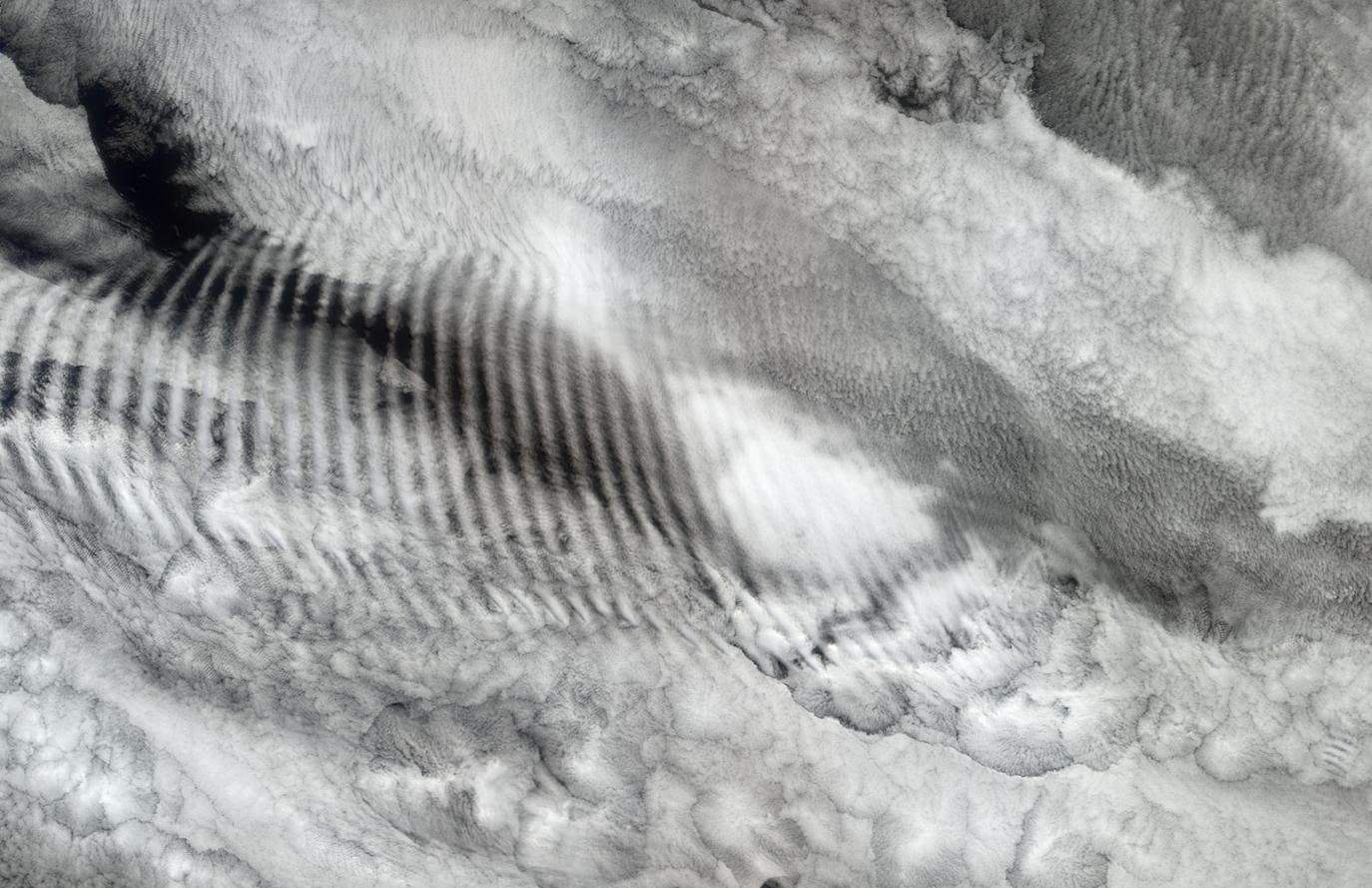 Gravity-wave patterns in marine stratocumulus observed by MISR. A reference example of atmospheric structure.