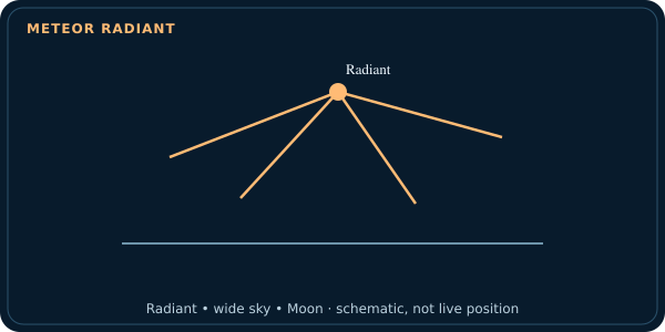 Meteor Shower Tonight tool example