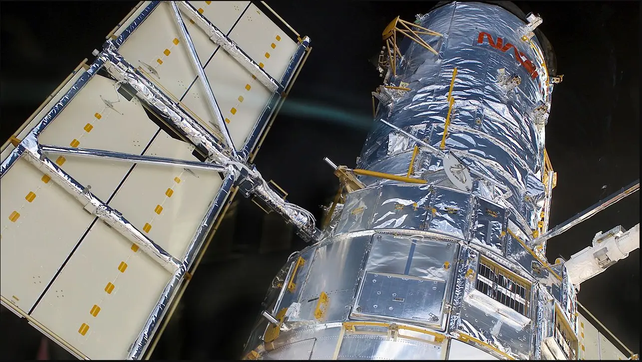 NASA Hubble Space Telescope in Earth orbit