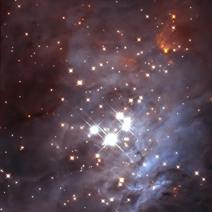 Hubble view of the Trapezium cluster; NASA, ESA / STScI