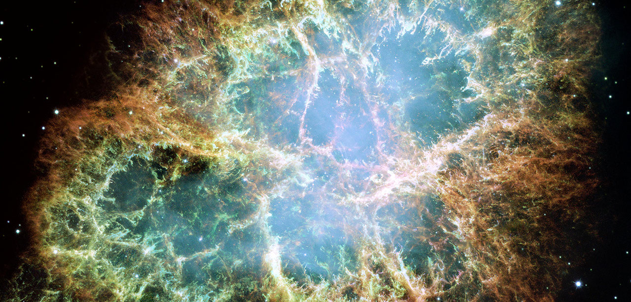 Crab Nebula optical filaments observed by Hubble