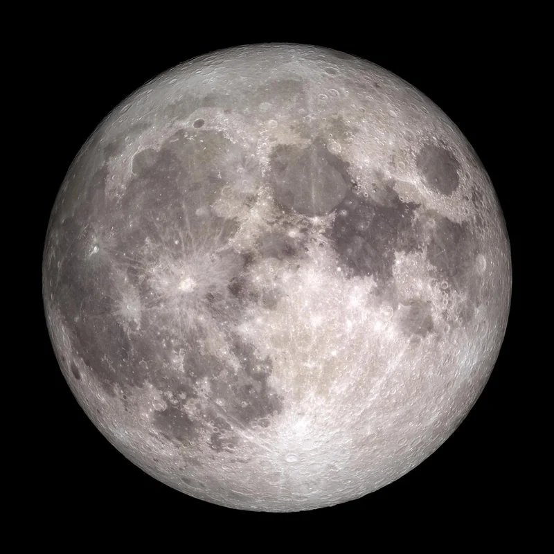 Full Moon NASA LRO reference visualization