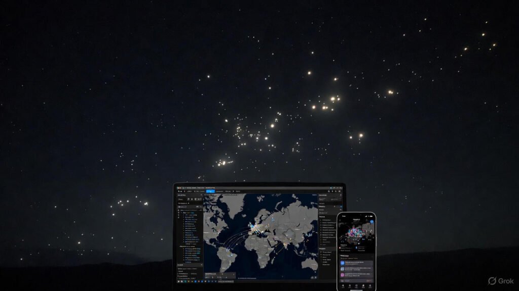 Starlink Satellite Live tracker